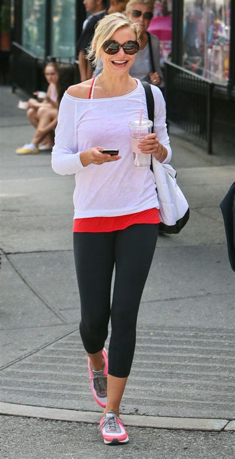 Cameron Diaz Street Style Womens Workout Outfits Athleisure Fashion