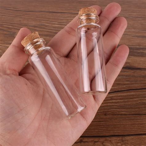 Mini botellas de vidrio para Perfume y especias frascos pequeños con