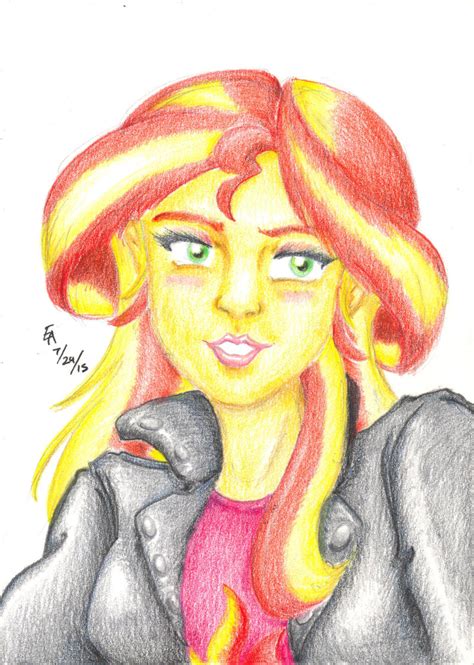 Portrait Of Sunset Shimmer By Mayorlight On Deviantart