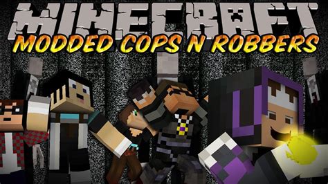 Minecraft Mini Game MODDED COPS N ROBBERS SLENDER MOD YouTube