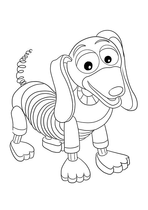 slinky dog coloring page high quality toy story ready for download