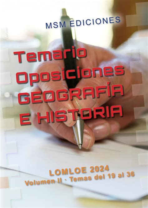 Temario Oposiciones Geograf A E Historia Lomloe Volumen Ii