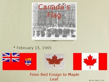 History of Canada's Flag PowerPoint by Paul's Social Sciences Store