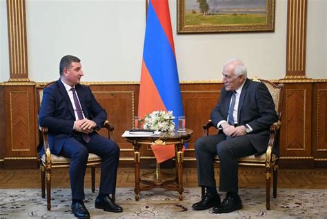 President Vahagn Khachaturyan Receives Armenian Minister Of Territorial