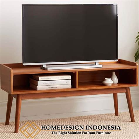 Meja Tv Jati Minimalis Klasik Retro Design Natural Hd