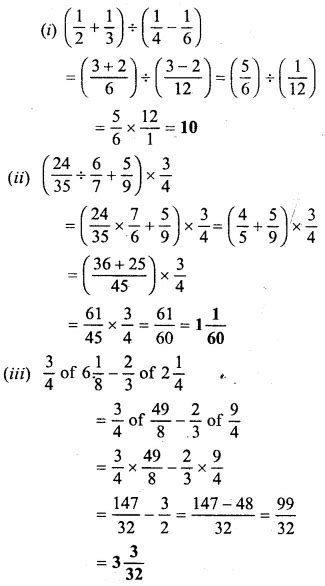 Selina concise mathematics class 6 icse solutions chapter 14 fractions ...