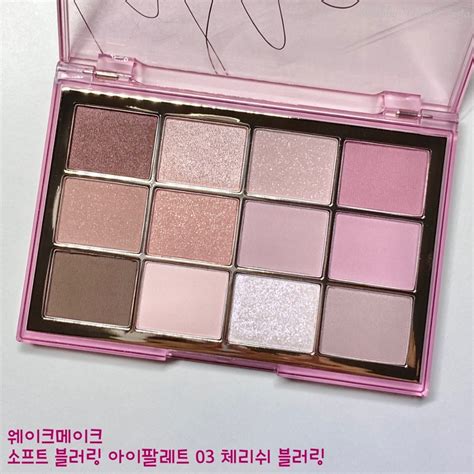 웨이크메이크wakemake 소프트 블러링 아이팔레트 03 체리쉬 블러링 파워리뷰 By Abbybeauty 언니의파우치