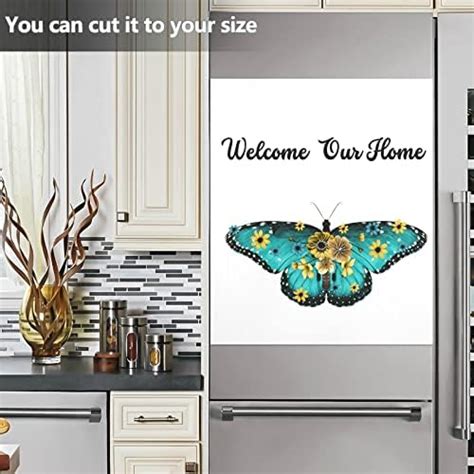 UMIRIKO Butterfly Sunflower Dishwasher Magnet Cover Decal Magnetic