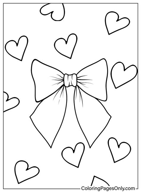 Free Printable Bow Coloring Pages