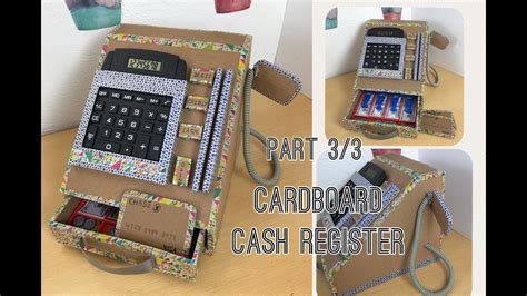 How To Make Cardboard Cash Register Part 33 Happybankycraftymom