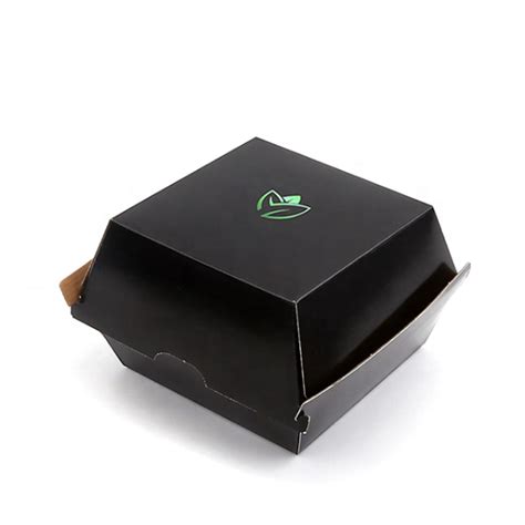 Custom Printed Biodegradable Disposable Corrugated Kraft Burger Box