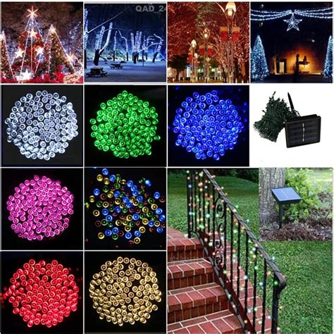 LED String Light 200LEDs/20M Solar Colorful Holiday LED Lighting Waterproof Outdoor Decoration ...