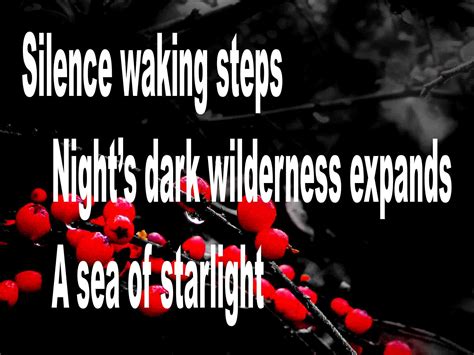 Haiku – ‘Silence Waking Steps’ – A poem by Goff James | Art, Music ...