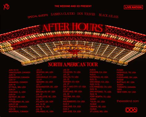 The Weeknd After Hours Tour Poster on Behance