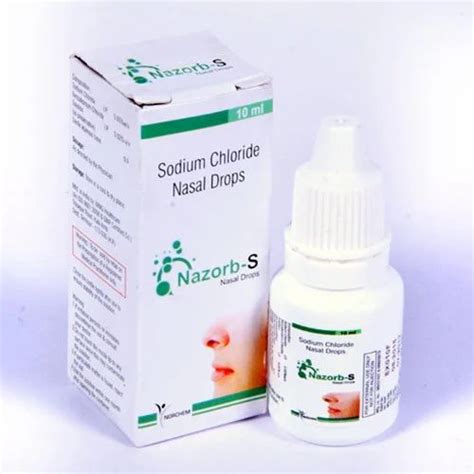 Nazorb S Sodium Chloride Nasal Drops Packaging Type Pet Bottle