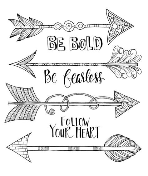 Free Printable Arrow Coloring Pages