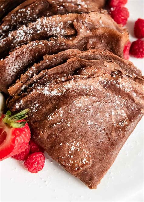 EASY Chocolate Crepes (made in the blender!) - I Heart Naptime