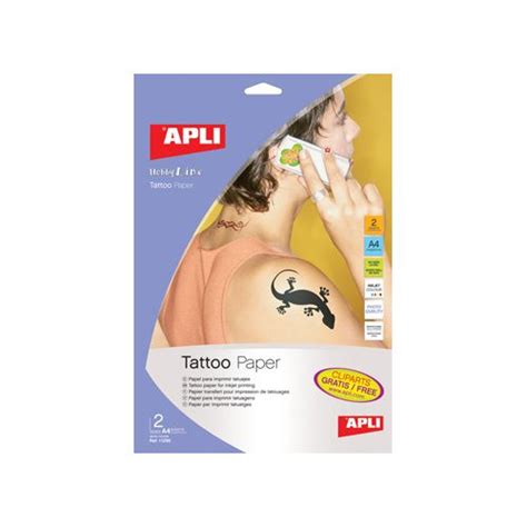 Apli Apli Tattoo Transfer Papier Pak Met 2 Vellen ECOTONE