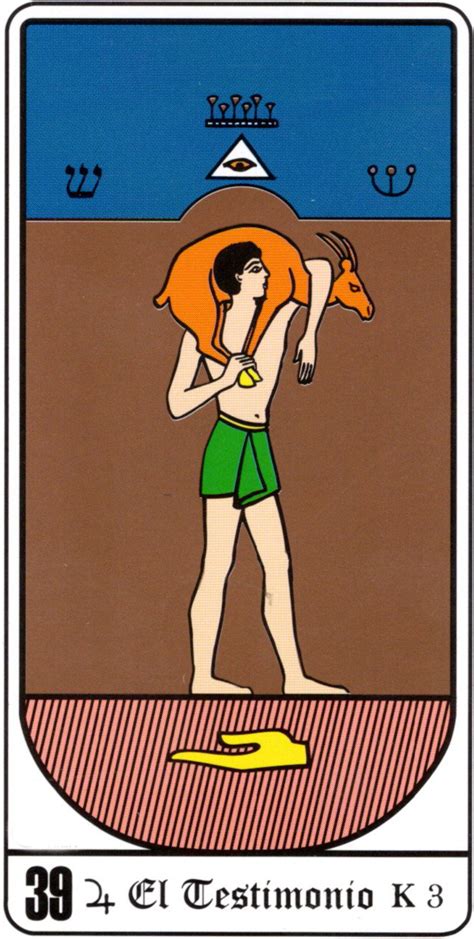 Significado Del Arcano El Testimonio En El Tarot Egipcio