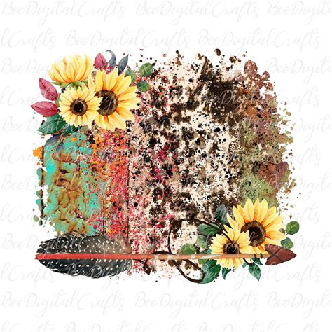 Drawing And Illustration Sunflower Sublimation Designs Downloads Backgrounds Backsplash Png