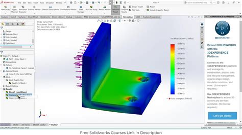 Static Simulation For Beginners In Solidworks Youtube