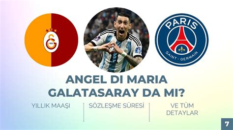 Angel Di Maria Galatasaray Da M Te Transferin T M Geli Meleri Ve