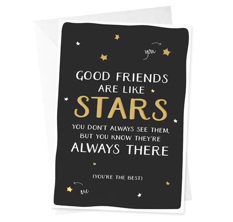 Good Friends are like Stars - Kreate Paper Co.