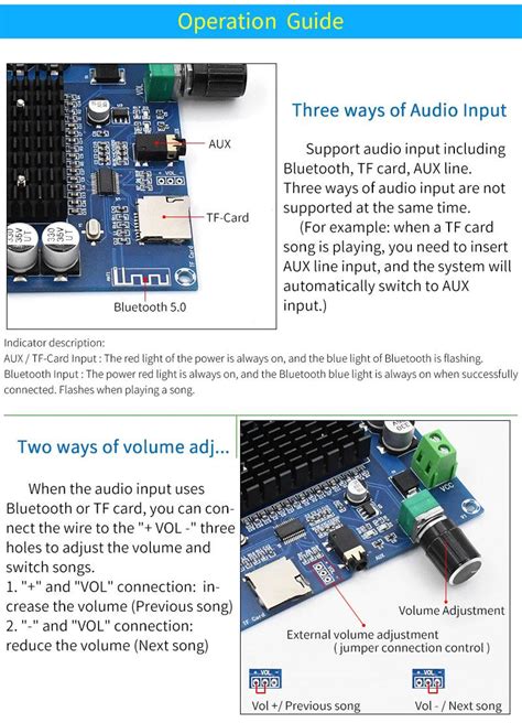 XH A105 Bluetooth 5 0 TDA7498 Amplificador Digital 2x 100 W Opencircuit