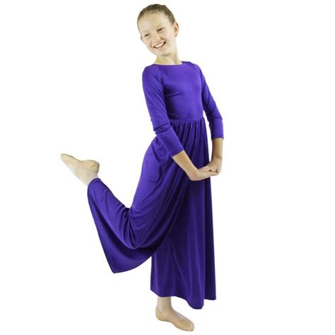 Danzcue Praise Dance Long Sleeve Crew Neck Jumpsuit Wss002 Danzcue