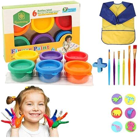 Blot Peinture Au Doigt Lavable Pour Enfant Non Toxique Kit De Peinture