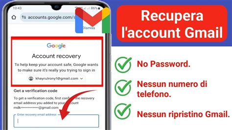 Come Recuperare La Password Di Gmail Senza Recuperare L E Mail E Il