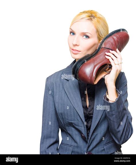 Undercover Spy Or Secret Agent Detective In Business Suit Holds Up A