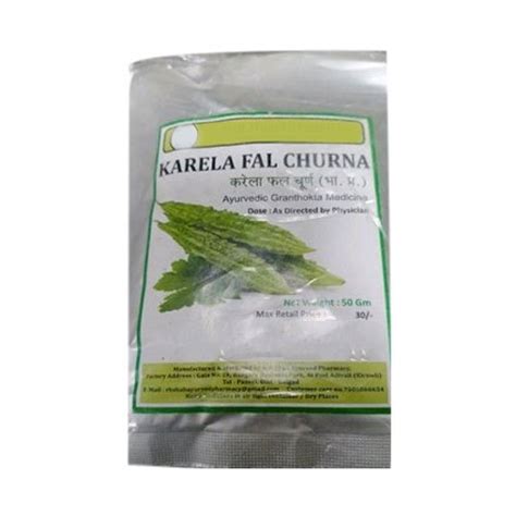 Ayurvedic Karela Fal Churna Packaging Type Packet Packaging Size 50