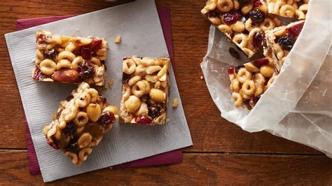 Crunchy Trail Mix Bars Recipe From