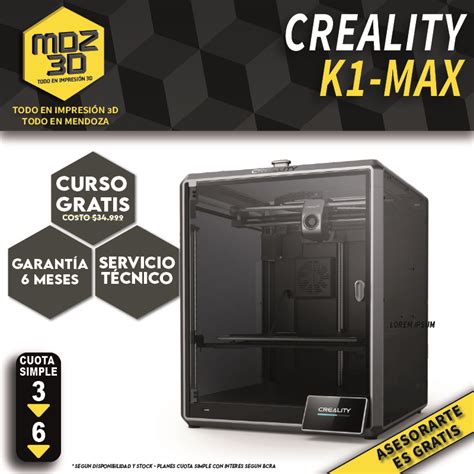 Creality K Max Mdz D Store Mendoza Todo En Impresoras D Y