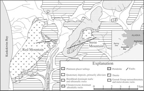 Geological Map Of The Goodnews Bay Platinum District As Interpreted By