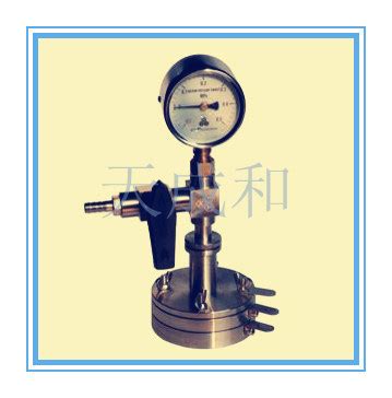 Three Electrode Split Test Cell With Mechanical Pressure Gauge To Test