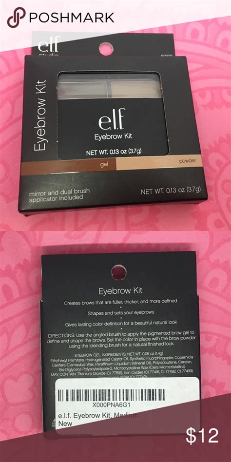 ELF EYEBROW KIT MEDIUM NIB | Elf eyebrow kit, Eyebrow kits, Eyebrows