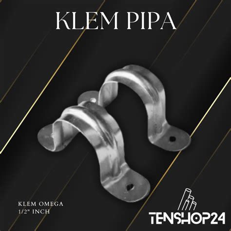 Jual Klem Pipa Klem Omega Klem Plat Besi Seng Ukuran Inch