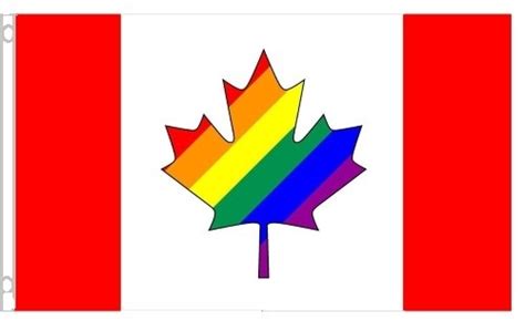 3 X5 Rainbow Pride Maple Leaf Reppa Flags And Souvenirs