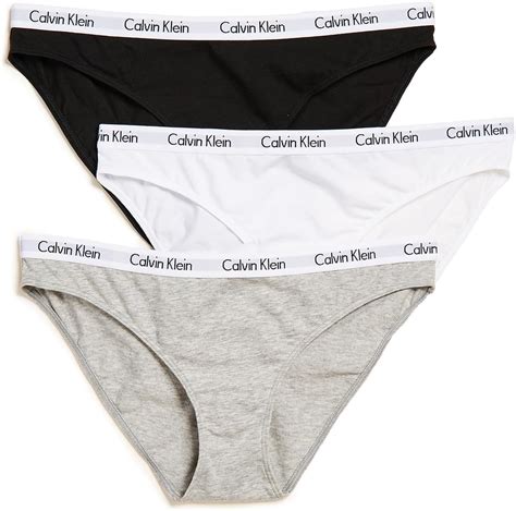 Calvin Klein Women S Carousel Logo Cotton Stretch Bikini Panties 3 Pack