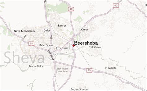 Beersheba Israel Map