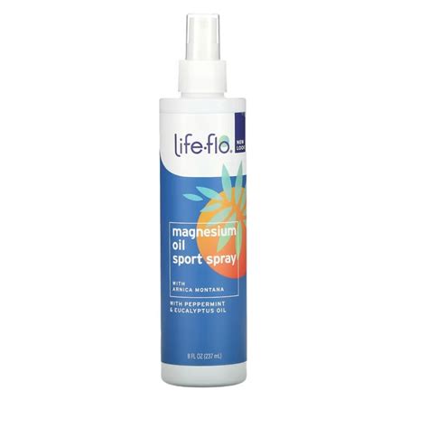 Life Flo Pure Magnesium Oil Sport Spray Fl Oz Ml Shopee Thailand