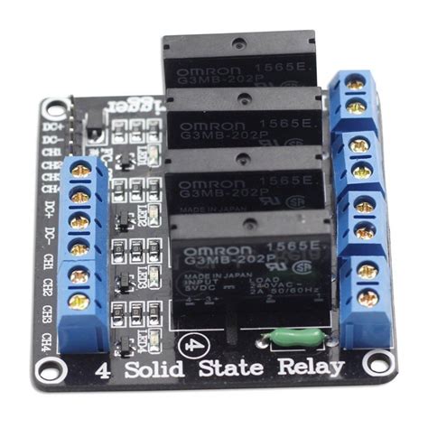 4 Channel SSR G3MB 202P Solid State Relay Module Price In Pakistan