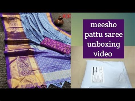 Meesho Pattu Saree Unboxing Video Meesho Shopping Haul Youtube