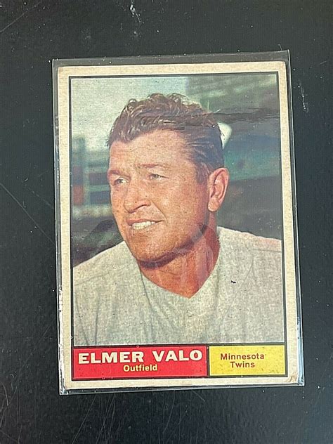 1961 Topps Baseball Elmer Valo 186 EBay