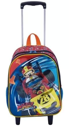 Mochila Infantil Mickey Mouse 3d Escolar Rodinhas Tam M MercadoLibre