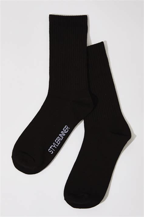 Stylerunner Crew Sock Black Stylerunner