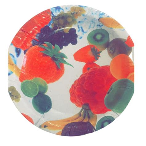 Round Floral Printed Disposable Paper Plate For Serving Food