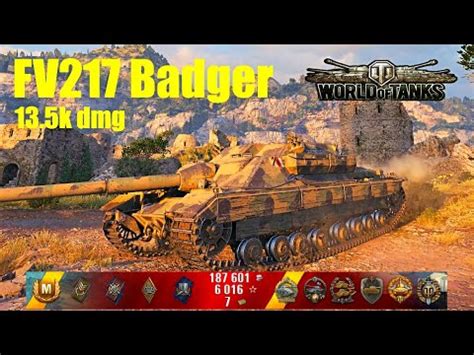 Fv Badger K Damage Kills Mines World Of Tanks Youtube